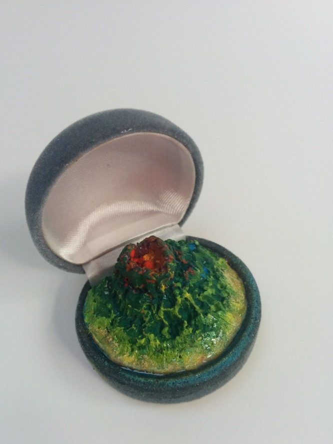 Jewellery Box, Painted Paper Pulp Sculpture