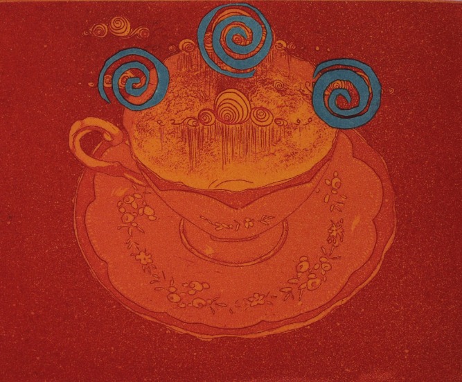 <p>Intaglio [etching] portraits of Teacups from the &ldquo;Storm in a Teacup&rdquo; series<br />
Dimensions are for Image size</p>