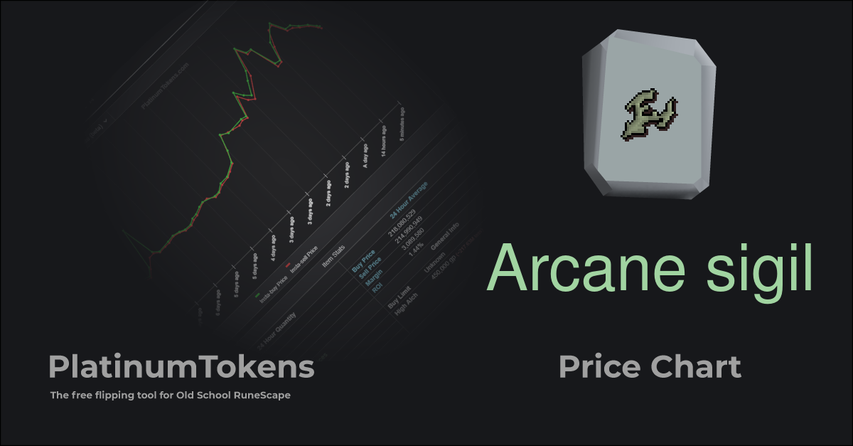 Arcane sigil - Platinum Tokens