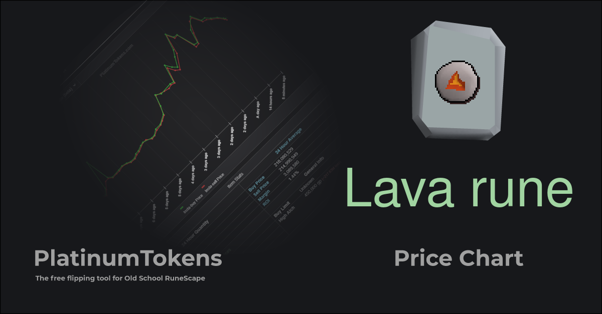 Lava rune - Platinum Tokens