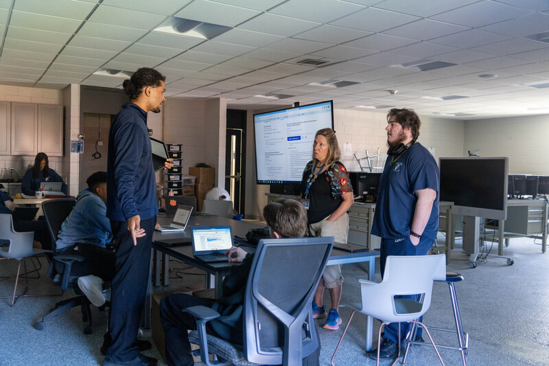 Students and Teachers were getting used to their new spaces in Gallant Hall