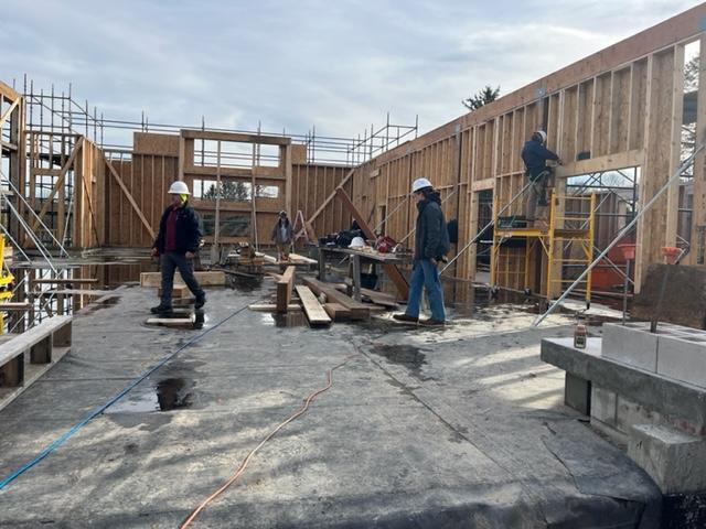 The Larkin Cottage Project is moving along as we prepare for the trusses!