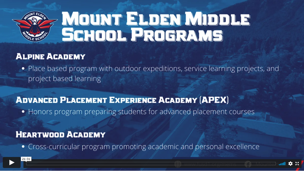 Mount Elden Middle School Video