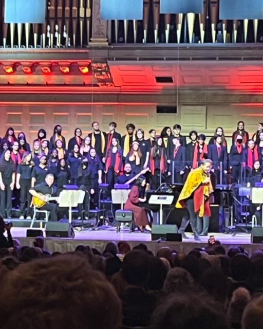 Mara Stein (correction: Grade 11), performing at Symphony Hall to celebrate the work of Martin Luther King, Jr.