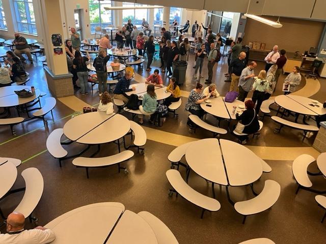 What a great job executing this ice cream social for our new teachers! Many staff attended to celebrate the new teacher induc