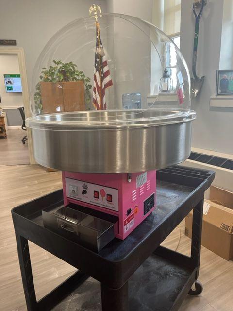 The cotton candy machine arrived for Homecoming! We can’t wait to use it and this machine will be used for years to come at m