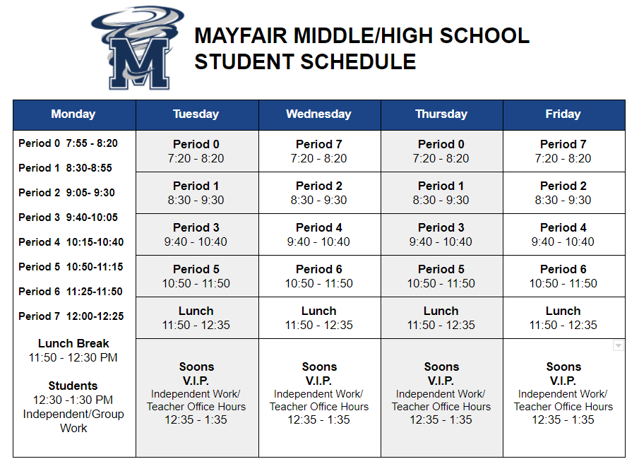 Virtual Schedule