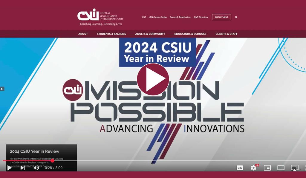 Board Report and Highlights Video image with website visible