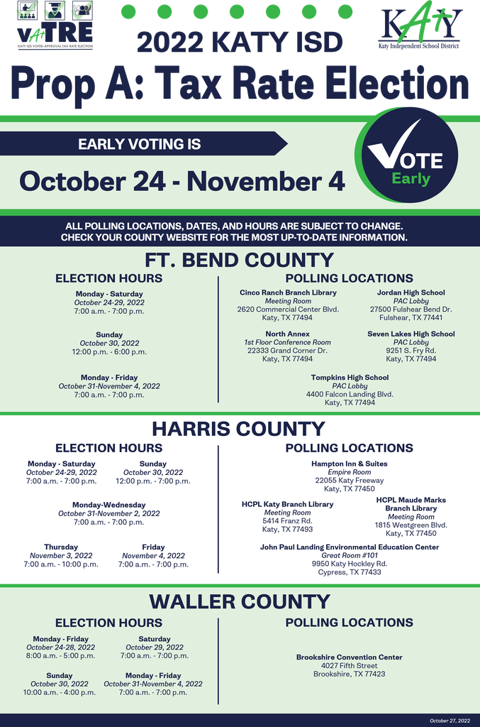 early voting poster