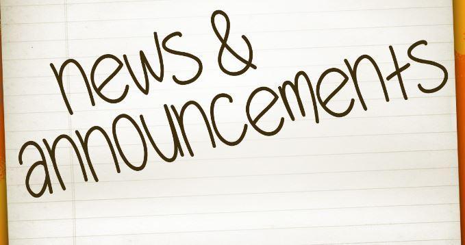 News - Announcements