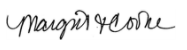 Margaret R. Cooke Signature