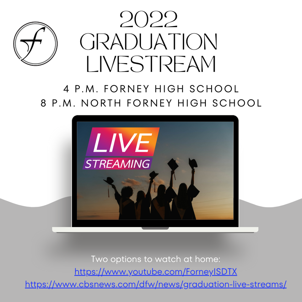 2022 Graduation Live Stream Information