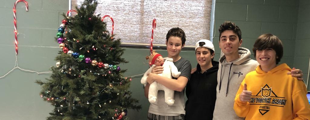 baby mia with students