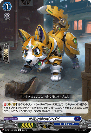 犬馬之労のギアパピー