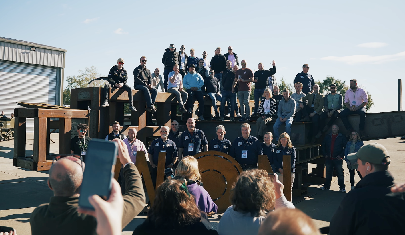 A group photo of attendees at ‘On Freedom’s Wings’.