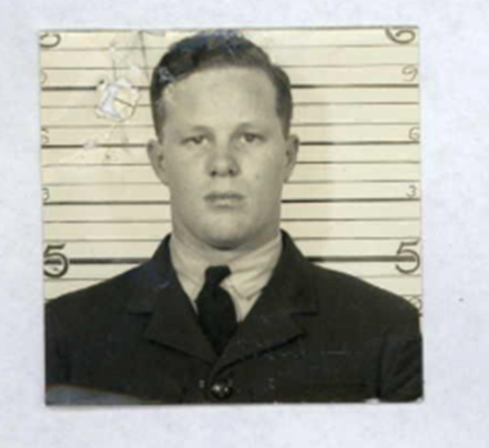 Portrait of aircrew member Edward Morley