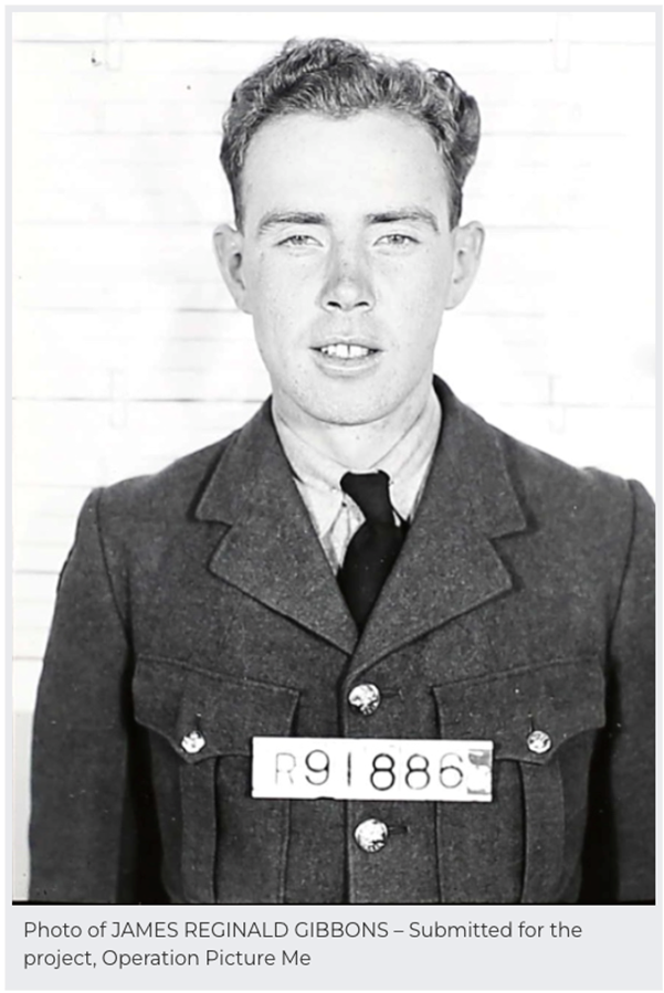 Portrait of aircrew member James Gibbons
