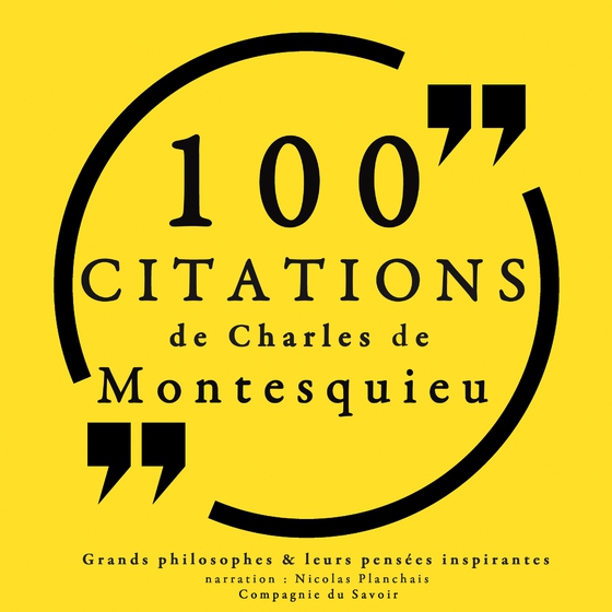 100 citations de Montesquieu (lydbog) af Montesquieu