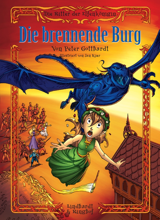 Die Ritter der Elfenkönigin 3: Die brennende Burg (e-bog) af Peter Gotthardt