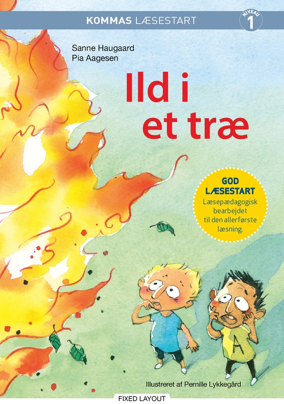 Kommas læsestart: Ild i et træ - niveau 1