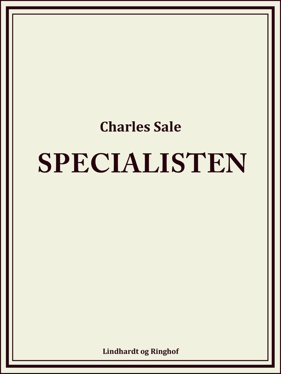 Specialisten (e-bog) af Charles Sale