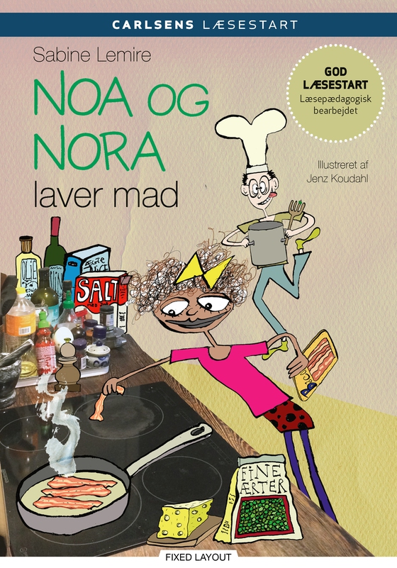 Carlsens læsestart - Noa og Nora laver mad (e-bog) af Sabine Lemire