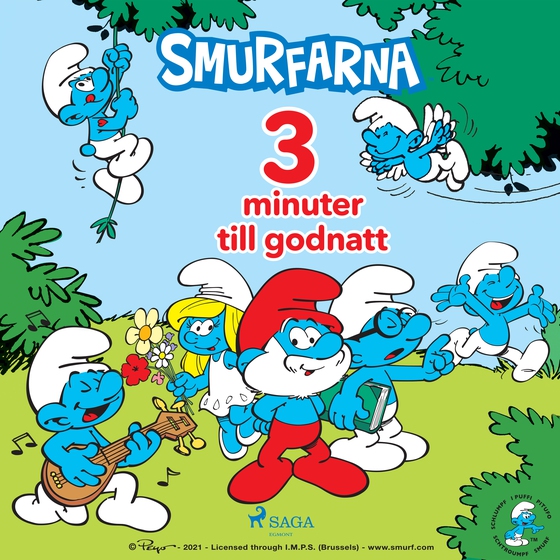 Smurfarna - 3 minuter till godnatt (lydbog) af Peyo