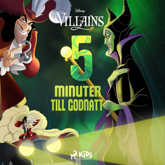 Fem minuter till godnatt - Disney Villains (lydbog) af Disney