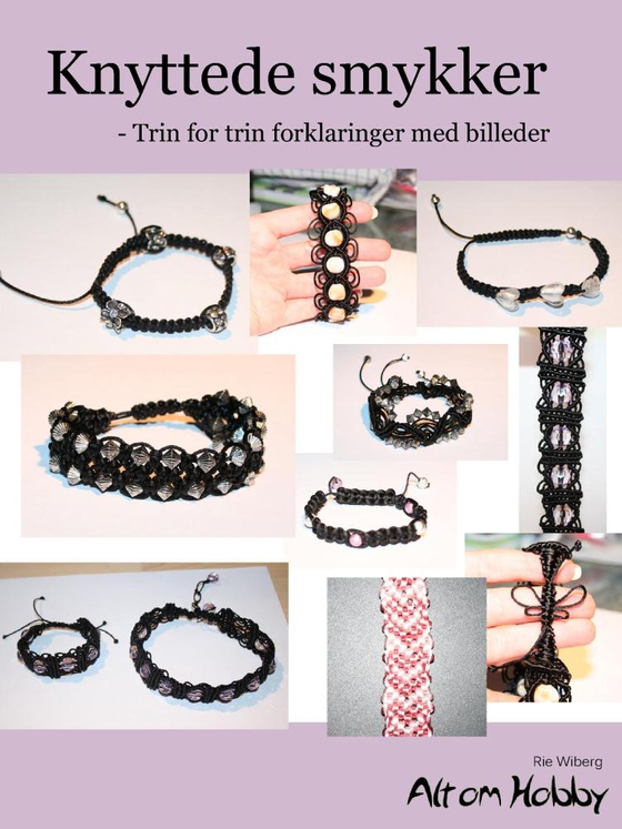 Knyttede smykker - Trin for trin forklaringer med billeder (e-bog) af Rie Wiberg