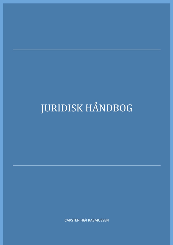 Juridisk håndbog (e-bog) af Carsten Høj Rasmussen