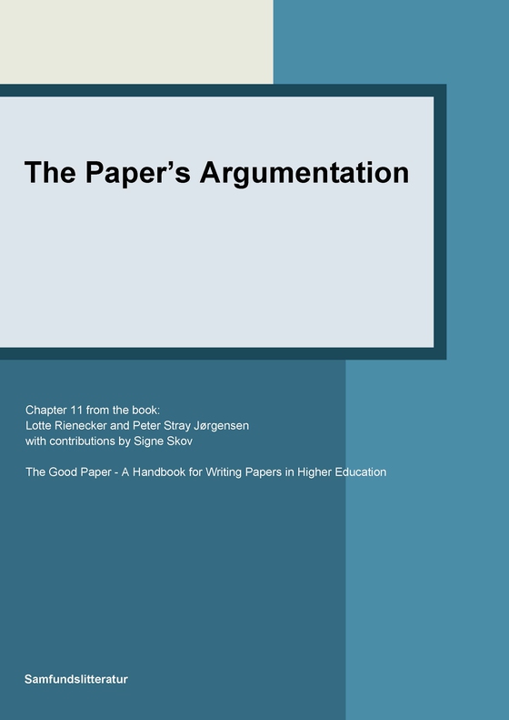 The paper's argumentation (e-bog) af Lotte Rienecker