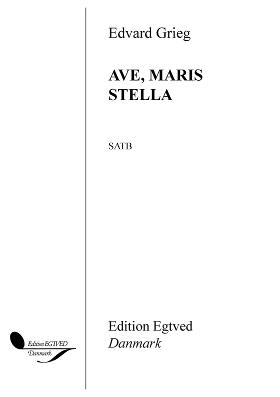 Ave, maris stella (e-bog) af Edvard Grieg