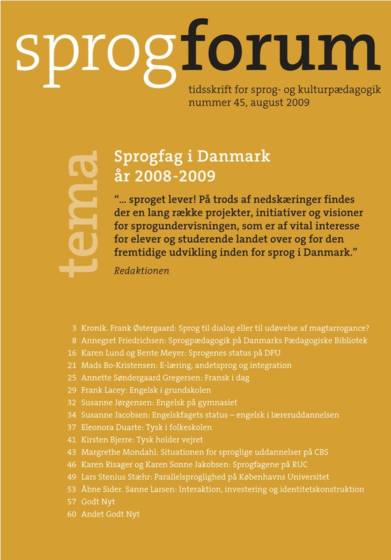 Sprogfag i Danmark (e-bog) af Annegret Friedrichsen