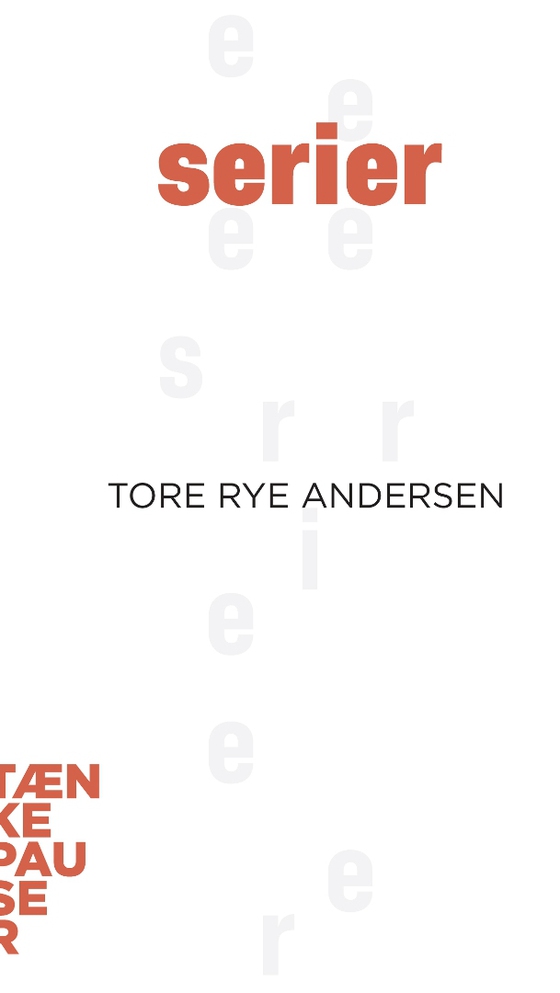 Serier (lydbog) af Tore Rye Andersen