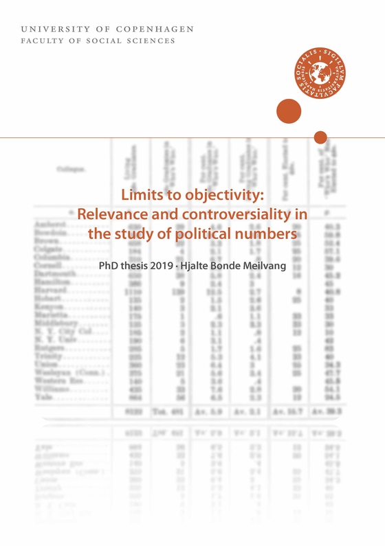 Limits to objectivity: Relevance and controversiality in the study of political numbers