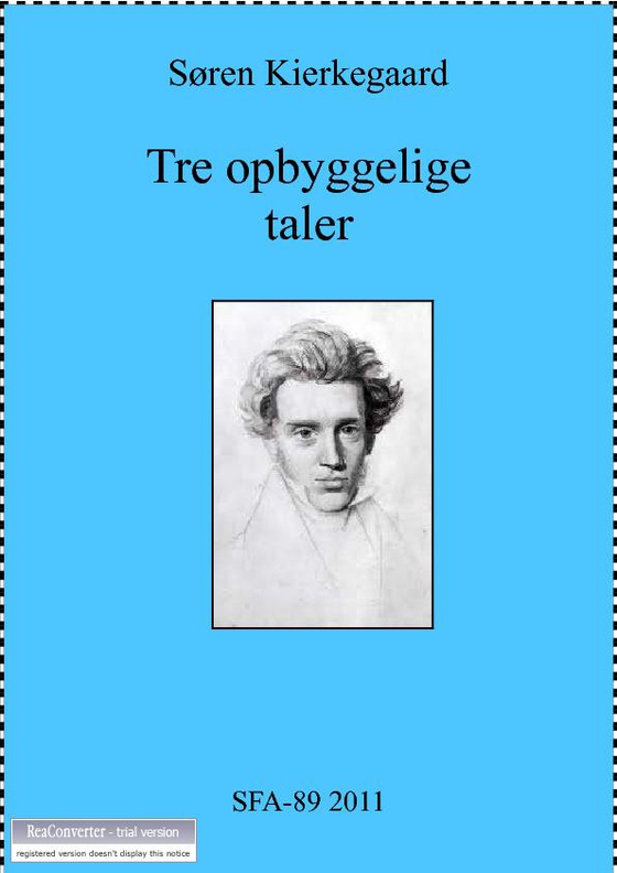 Tre opbyggelige taler (e-bog) af Søren Kierkegaard