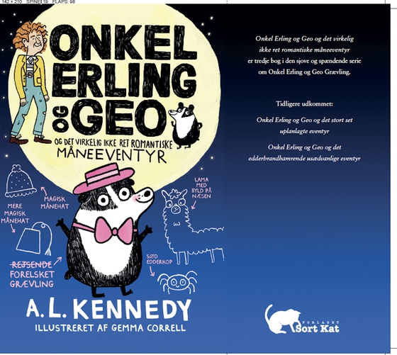 Onkel Erling og Geo og det virkelig ikke ret romantiske måneeventyr - Tredje bog i serien (e-bog) af Gemma Correll