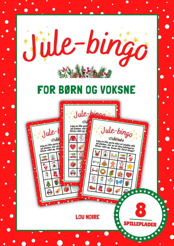 Jule-bingo -  - for børn og voksne (e-bog) af Lou Noire