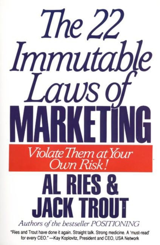 22 Immutable Laws of Marketing (e-bog) af Trout, Jack