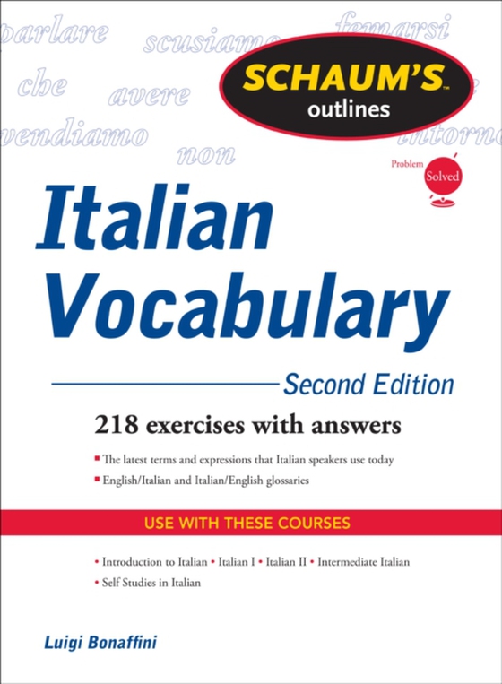Schaum's Outline of Italian Vocabulary, Second Edition (e-bog) af Schmitt, Conrad J.