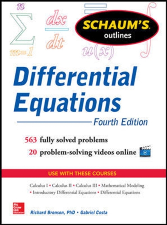 Schaum's Outline of Differential Equations, 4th Edition (e-bog) af Costa, Gabriel B.