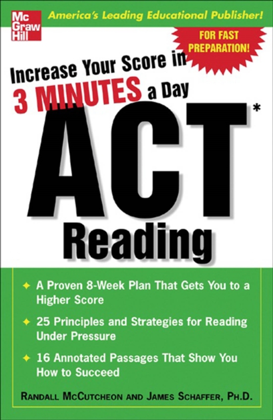 Increase Your Score In 3 Minutes A Day: ACT Reading (e-bog) af Schaffer, James