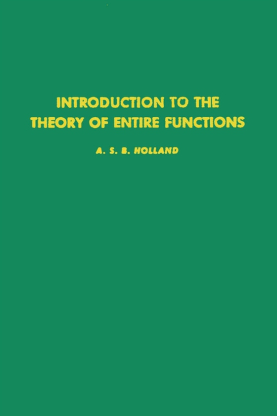 Introduction to the Theory of Entire Functions (e-bog) af -