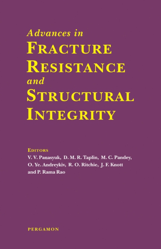 Advances in Fracture Resistance and Structural Integrity (e-bog) af -