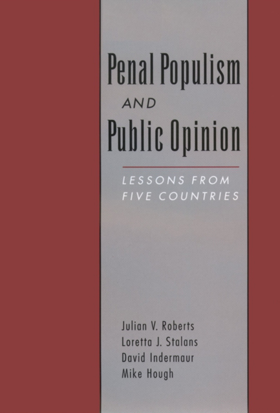 Penal Populism and Public Opinion (e-bog) af Hough, Mike