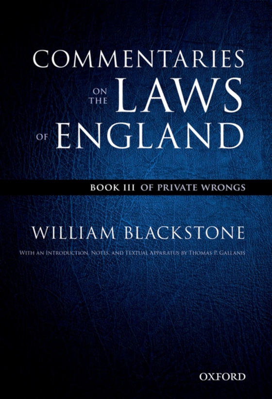 Oxford Edition of Blackstone's: Commentaries on the Laws of England (e-bog) af Blackstone, William