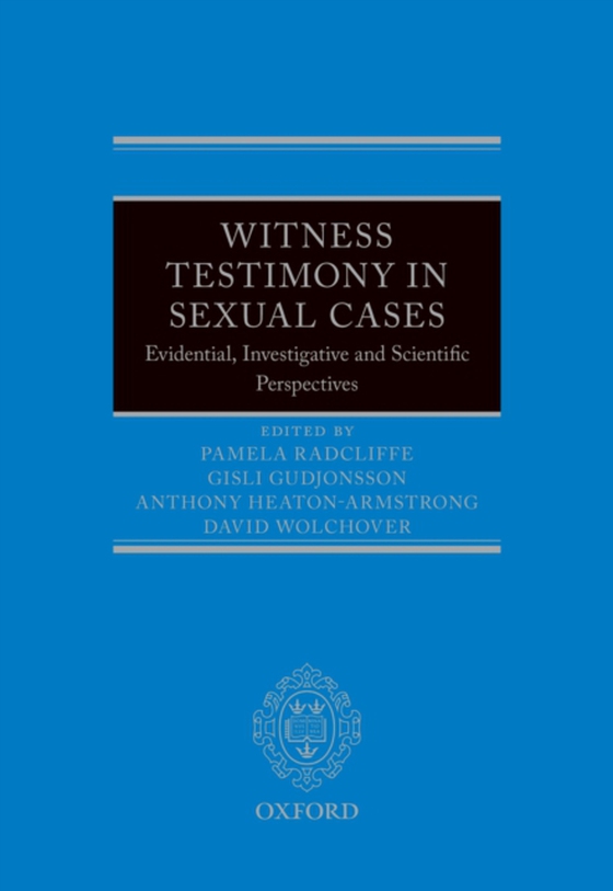 Witness Testimony in Sexual Cases (e-bog) af -