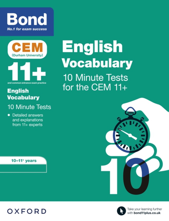 Bond 11+: CEM Vocabulary 10 Minute Tests: Ready for the 2024 exam (e-bog) af Jenkins, Christine