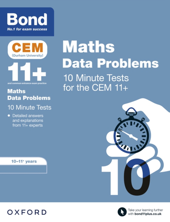 Bond 11+: CEM Maths Data 10 Minute Tests: Ready for the 2024 exam