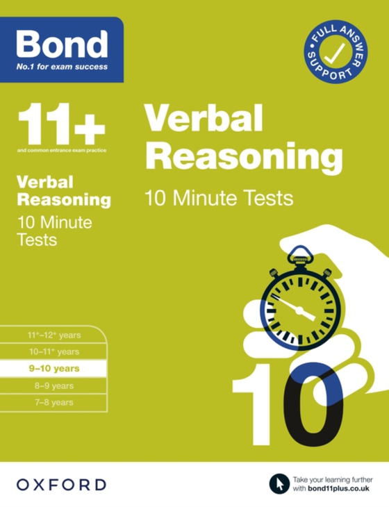 Bond 11+: Bond 11+ 10 Minute Tests Verbal Reasoning 9-10 years (e-bog) af Down, Frances